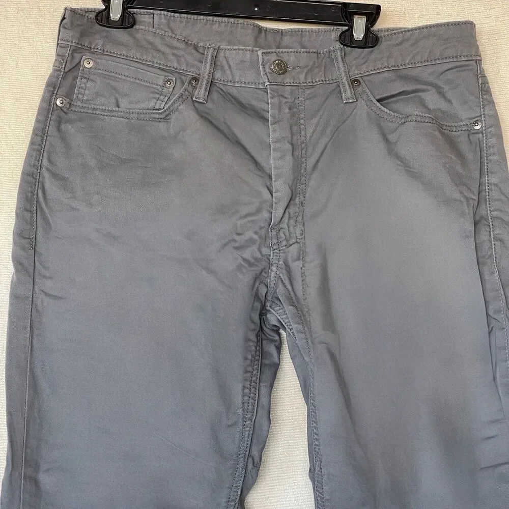 Levi Strauss & Co. Men's 511 Gray Jeans Pants 36×30 Streetwear Grunge Straight